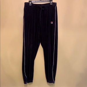 FILA Velour trackpants Large